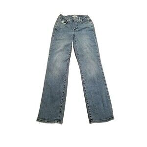 Good American Jeans Women 2/26 Medium Indigo Wash Denim Slim Straight (23×26.5)